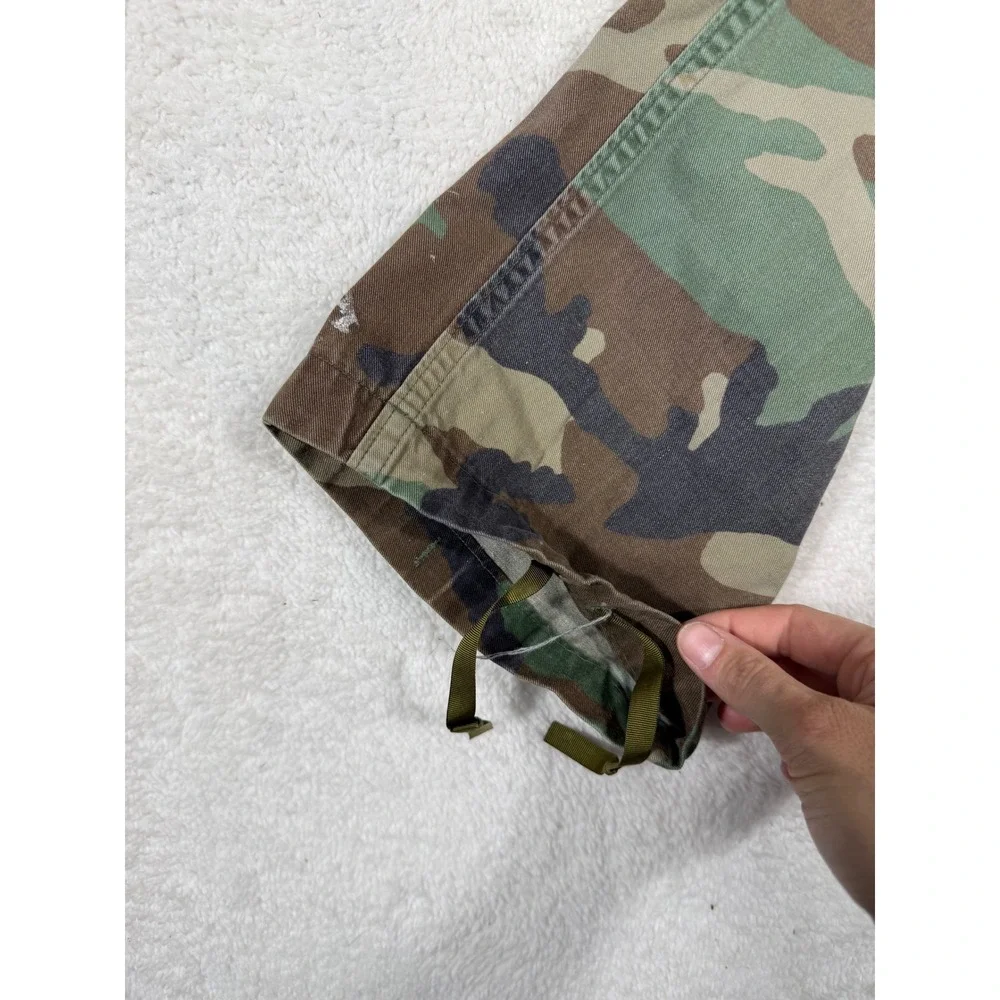 Military Cargo Pants Mens 30x31 Camo vtg Woodland Tactical Utility BDU Trousers